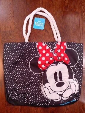Disney Minnie Mouse Travel Shopping Tote Bag Purse